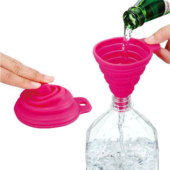 H Japan km silicone funnel extended funnel folding funnel funnel small funnel 400