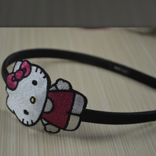 sanrio Sanrio holle kitty cute embroidery headband soft headband folded continuously cooked rubber material