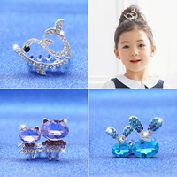 Tuổi thơ đầy sức sống, lược chải tóc cho trẻ em, công chúa bé gái, kẹp tóc rhinestone, bé gái, lược chải đầu, mũ đội đầu dây buộc tóc hàn quốc