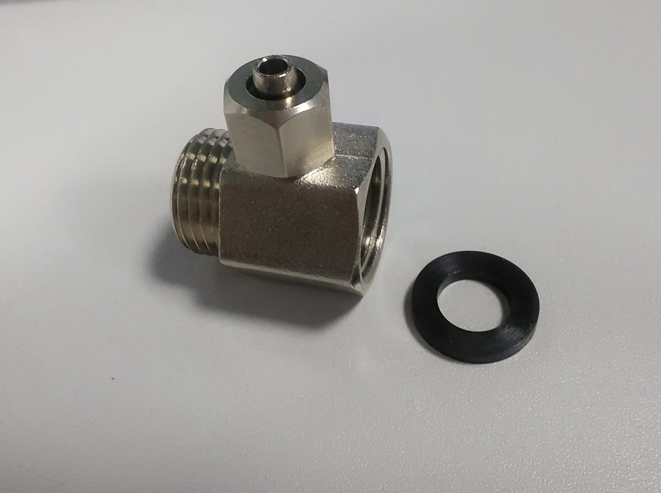 Body cleaner special joint copper three-way copper joint copper pipe fittings metal fittings 4 points copper hexagonal inner and outer wire inner teeth