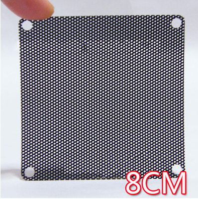 PVC light thin 8 cm dust mesh 8cm black computer case fan PVC fan mesh hood anti-dust mesh hood