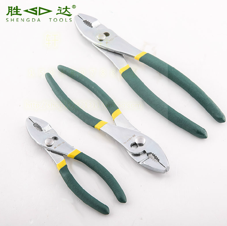 Shengda carp pliers 6 8 10 inch two-color stained handle lithium fish pliers water pipe clamping pliers tube pliers