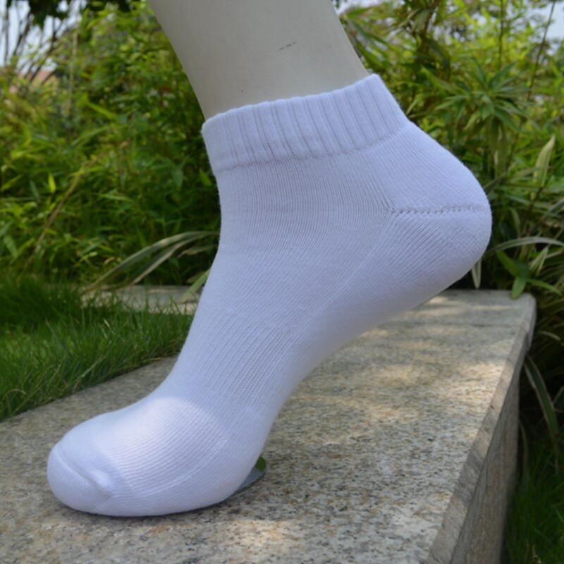 Cotton Socks Socks Men's Towel Bottom Basketball Thickening Movement Invisible Socks SWEAT PURE COLOR WARM SHORT CYLINDER SPRING AUTUMN SEASON