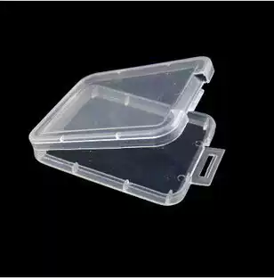 CF large card small white box thickness transparent material plastic storage box transparent plastic pp box Square small white box