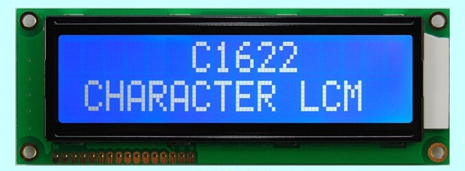 1602B large character LCD screen size of 122x44 blue screen yellow green screen 5V 3 3V spot