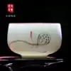 Shangguan Gongfu Tea cup Ceramic Arhat cup Tea cup Hand-painted pastel Ding Kiln White Celadon tea set Small teacup