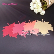 50 creative DIY thank you card Thanksgiving Maple Leaf greeting card blessing card kindergarten wishing card mind card