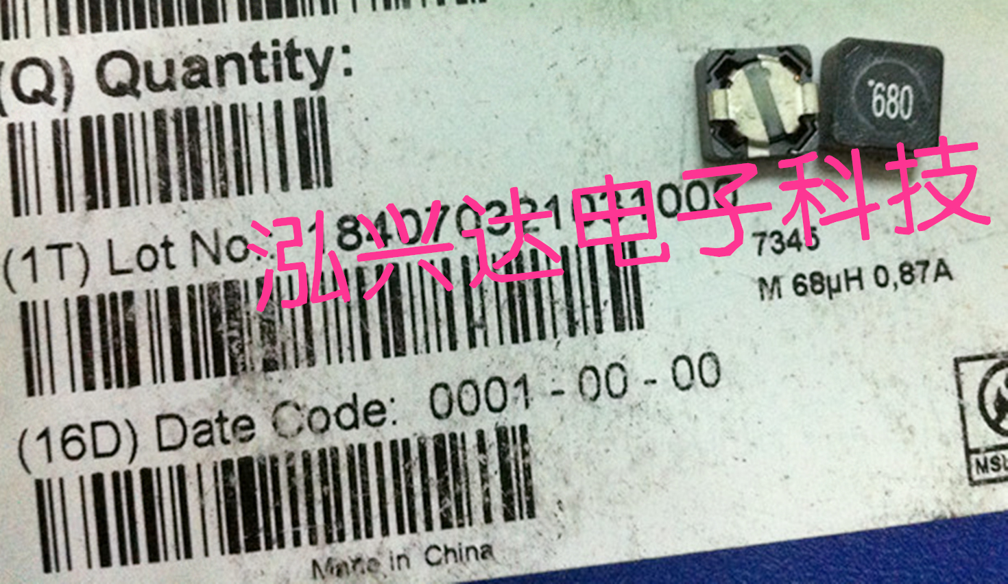 Shielded power inductor 744777168 6 8uH 0 87A Screen printing 680 7 3*7 3*4 5mm original WE