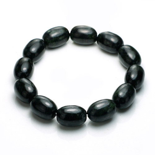 大东山珠宝 台湾墨玉桶型手珠 开运必备官网直邮进口