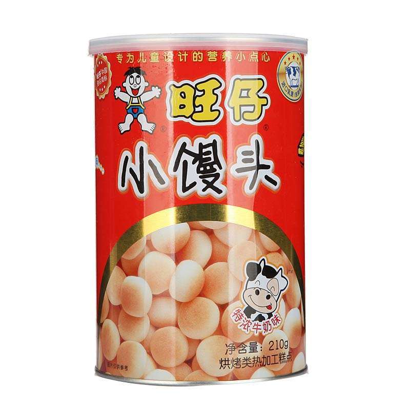 【苏宁易购】旺旺 旺仔小馒头(特浓牛奶味)210g/罐