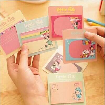 Hot-selling new Korean stationery cute little red hat cartoon creative series N-subsidized convenience and pasting book