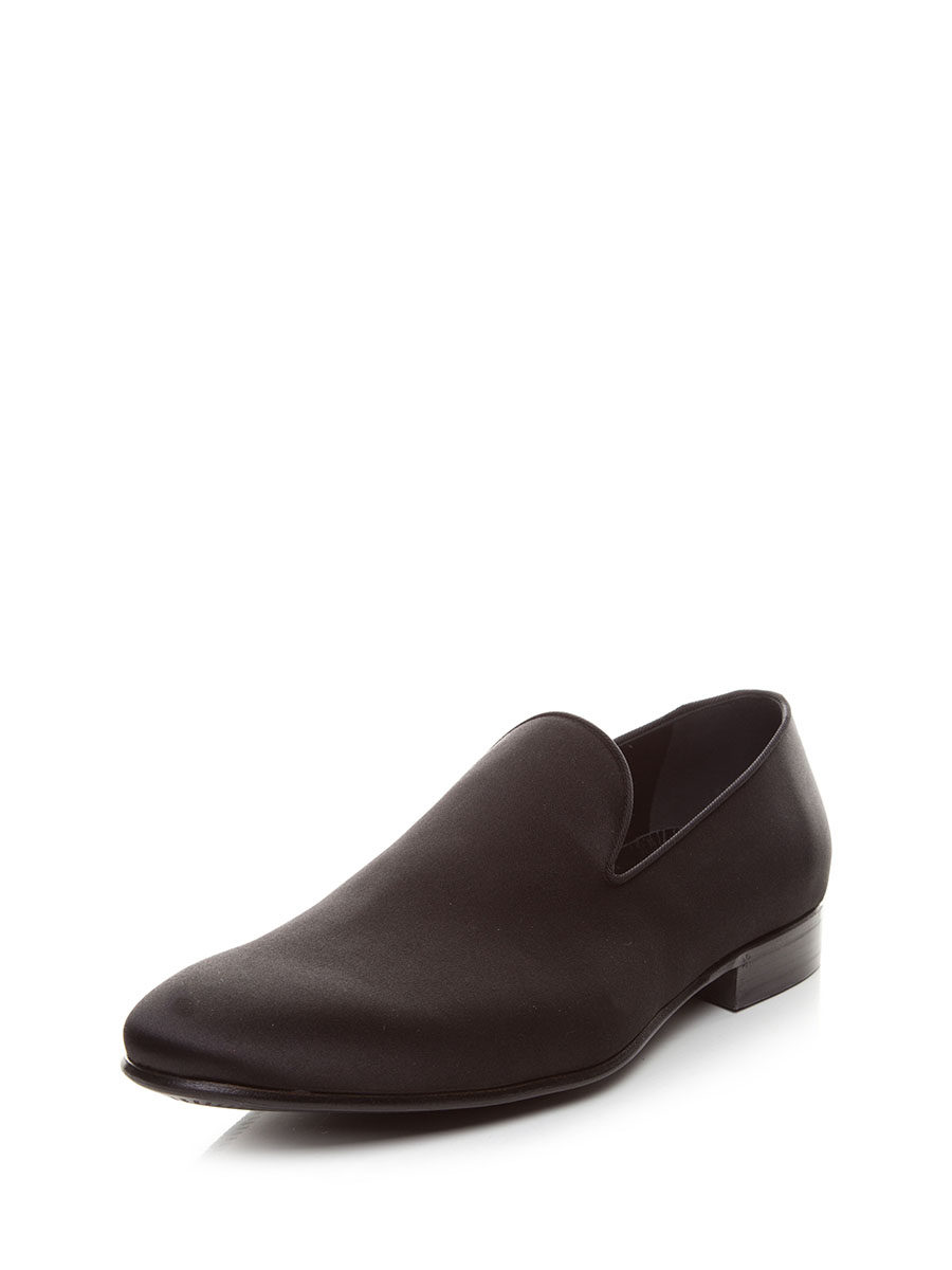 Dolce&Gabbana 黑色简约缎面便鞋