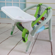 Export children call chair with backrest dining chair small bench baby iron table non-slip enlarged plastic dinner plate