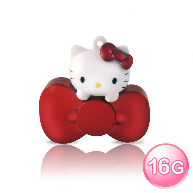 Hello Kitty Bow Series Shaped USB Flash Drive 16GB (Bright Red)