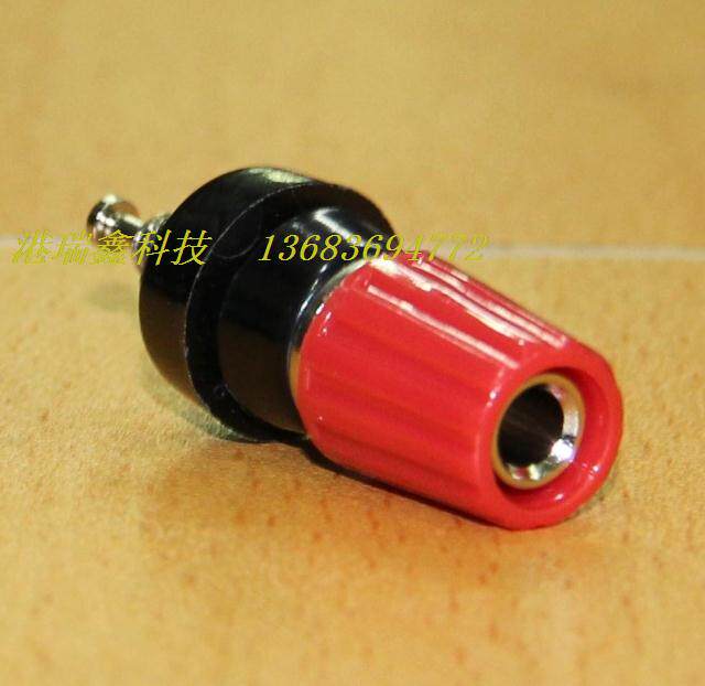 Power Connector Coupling Banana Socket 4MM Plug M10 Opening Red Black Terminal SCI Taiwan R1-14