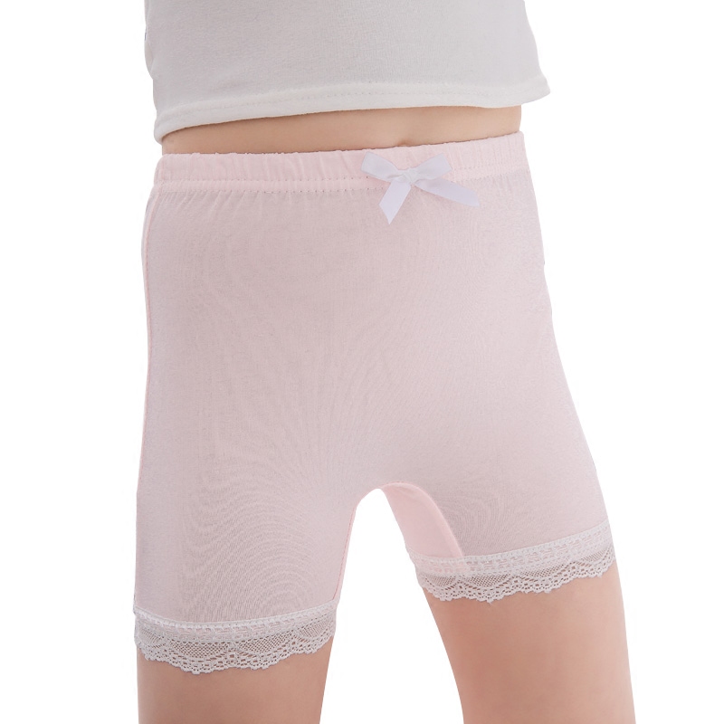 Girls' safety pants anti-wear female summer children cotton boxer briefs big children double crotch insurance pants baby shorts