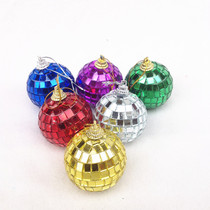 Clothing store window ornaments pendant silver mirror glass reflective ball bright ball bar dance hall glass color