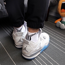 Zoyin cotton towel bottom sports basketball socks Tennis mens tube socks trend breathable sweat-absorbing white summer
