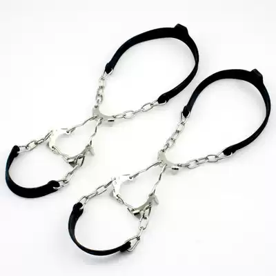 Outdoor equipment Six-tooth crampons Snow non-slip shoe cover mountaineering non-slip boots non-slip 6 claws