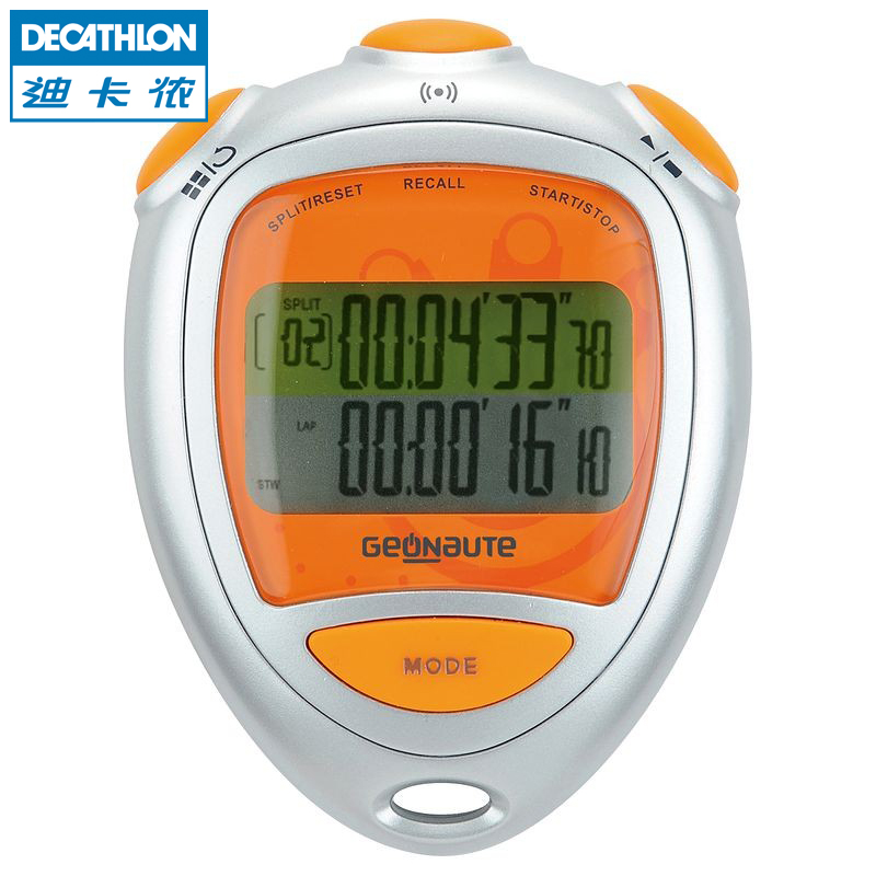 迪卡侬 跑步运动秒表/数据存储/倒计时器 GEONAUTE ON START 300