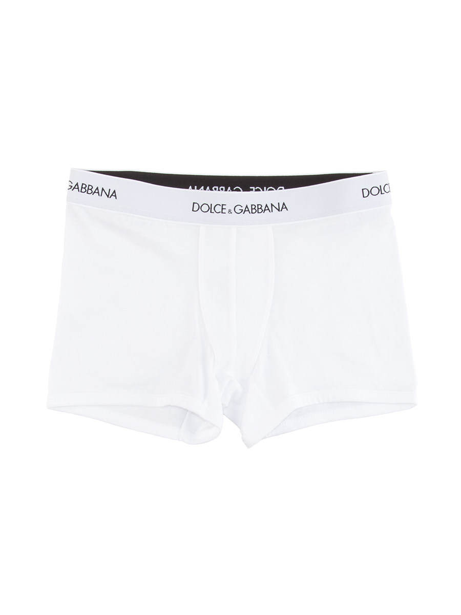 Dolce&Gabbana 白色字母Logo饰四角内裤