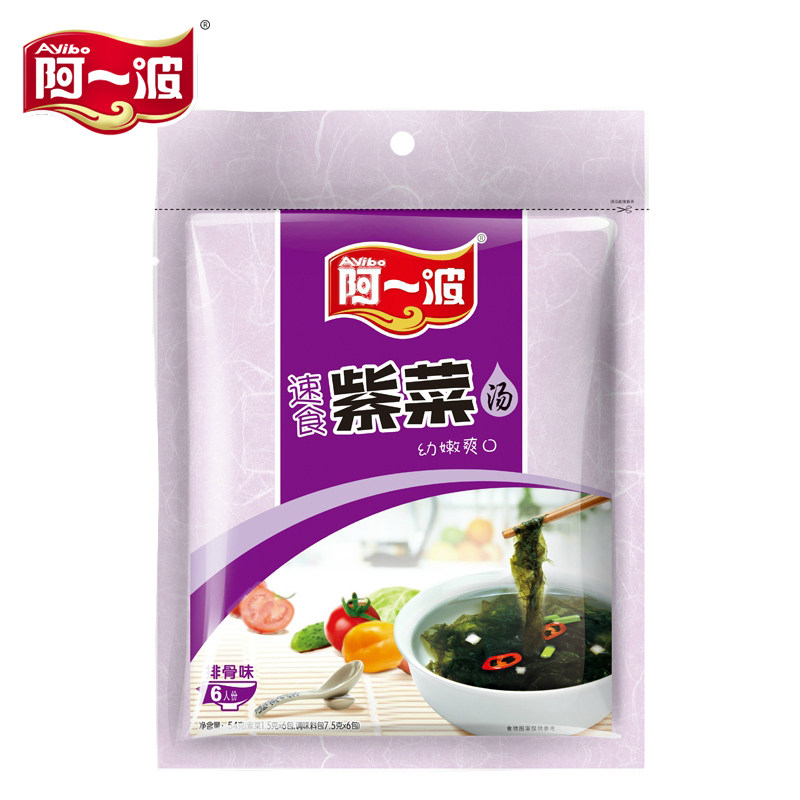 【天猫超市】阿一波排骨味紫菜汤54g[6人份]速食汤料冲泡即食