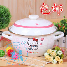 Кастрюля Бесплатная доставка~привет Китти эмаль эмаль