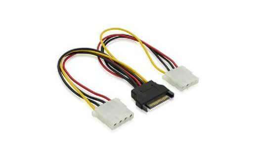 Two big four P female to serial port male one point two reverse power cord Serial SATA one point two reverse power cord