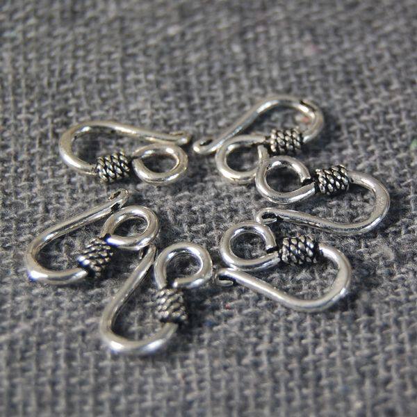 S925 Silver - thickened necklace buckle feet buckle S - shaped buckle DIY silver chain accessories