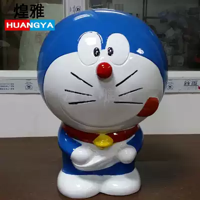 Fiberglass Doraemon Little Dingdang Cat Robot Cat Cartoon Craft Gift Ornament Garden Kindergarten Sculpture