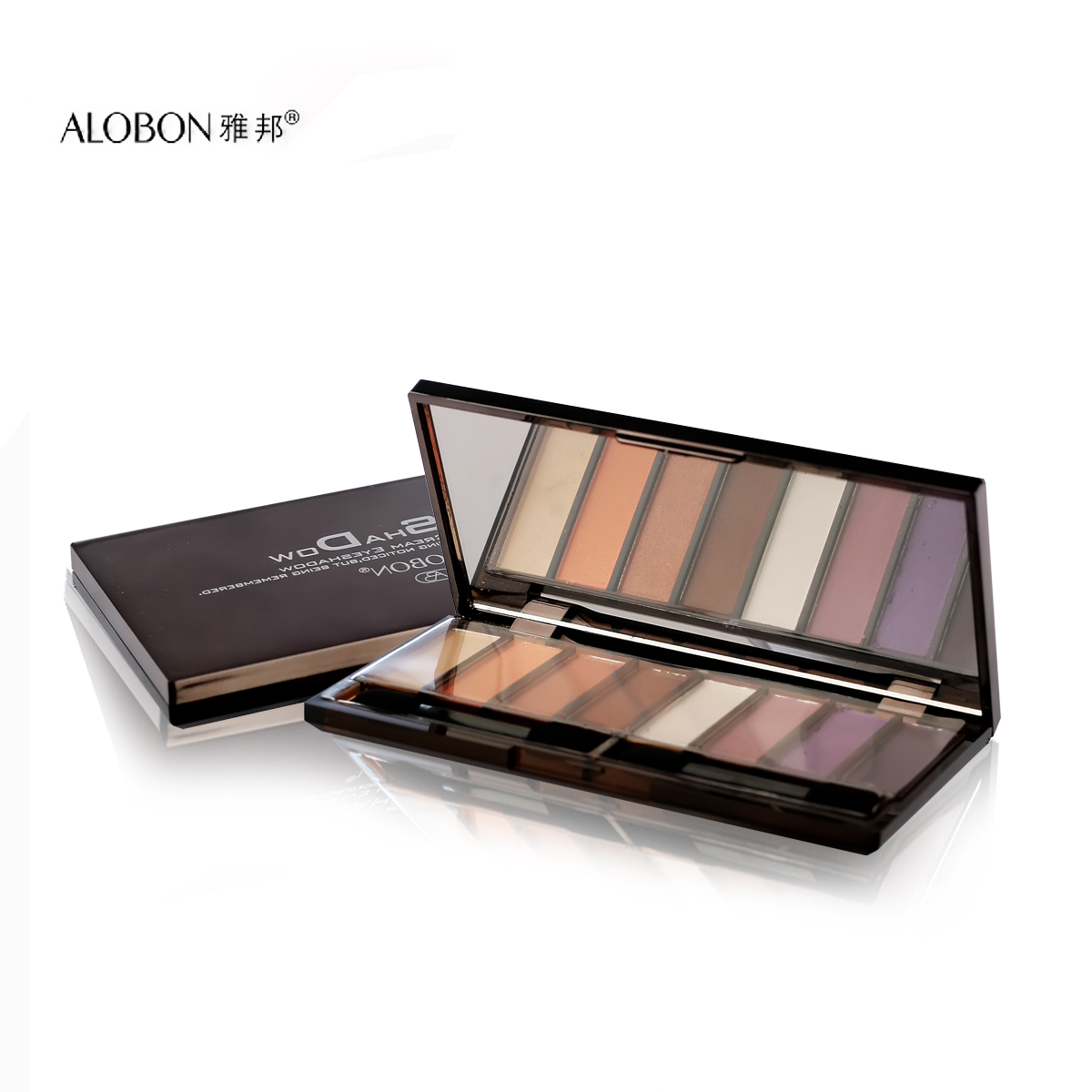 AloBon/雅邦时尚绚丽八色眼影12g 细腻 柔滑 持久 彩妆 烟熏妆