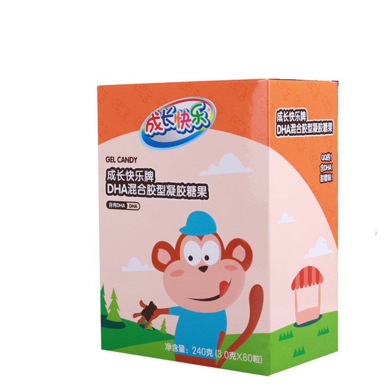 【送原厂植萃精华】养生堂成长快乐DHA混合胶型凝胶糖果80粒