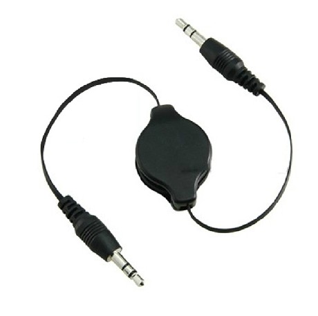 伸缩式aux线 车用音频线 AUX音响线 车载mp3连接线 3.5mm