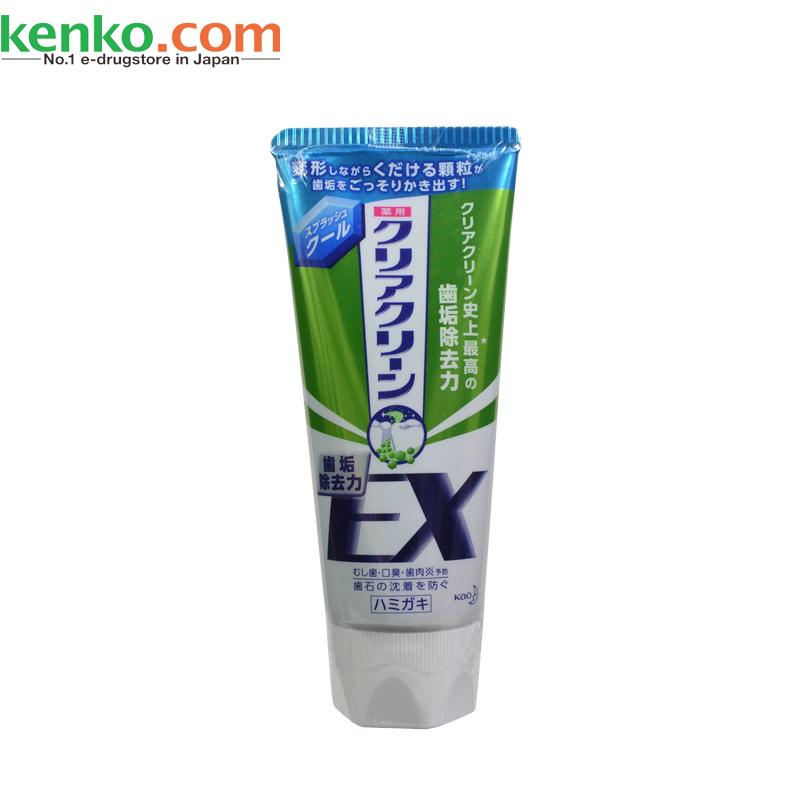 【日本直邮】花王微颗粒牙垢EX渗透防护美白牙膏120g超凉薄荷