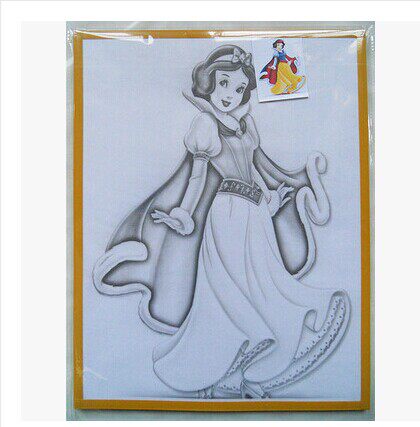 Children's watercolor water Pink painting Graffiti painting 3343 Grand Place Stall Park Square Painting Baby Graffiti-Taobao