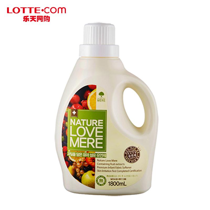 乐天网购NATURE LOVE MERE儿童水果衣物柔软剂1800ml天然温和