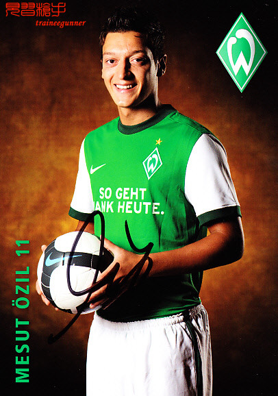 Ozil Yunda not Lyme 2009-10 season pro-autograph official card star card