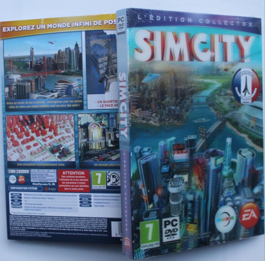 PC physical genuine simulation city 5 Chinese iron box Collection version with origin serial number key