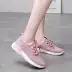 Chengfa giày thường nữ Giày lưới thoáng khí Giày chống trượt Giày thoáng khí thời trang Phụ nữ thể thao giản dị Phụ nữ hoang dã giày thể thao đế cao Giày tennis