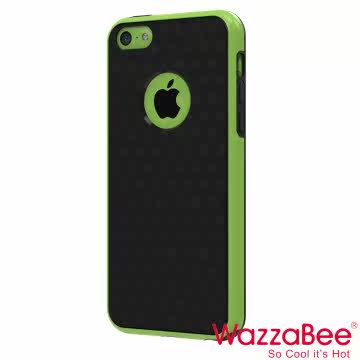 WazzaBee Bubble iPhone 5C 手机壳 绿台湾官网直邮进口