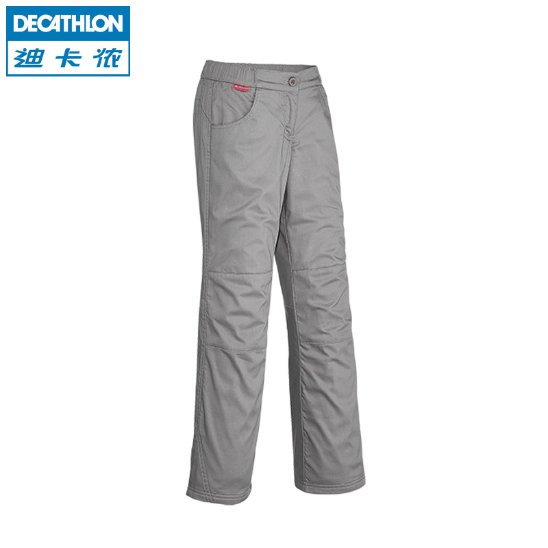 迪卡侬 户外休闲裤 儿童男女童 春秋快干舒适宽松长裤 QUECHUA