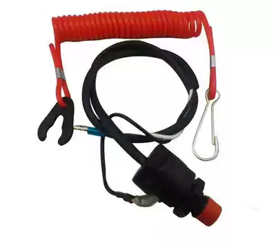 Outboard motor Marine propeller Outboard wall-mounted air-conditioning rubber boat Assault boat flameout red rope switch ignition controller