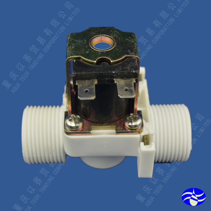 Crown special price plastic solenoid valve 6 out of wire external tooth 3 4 solenoid valve normally closed water inlet valve voltage 12V