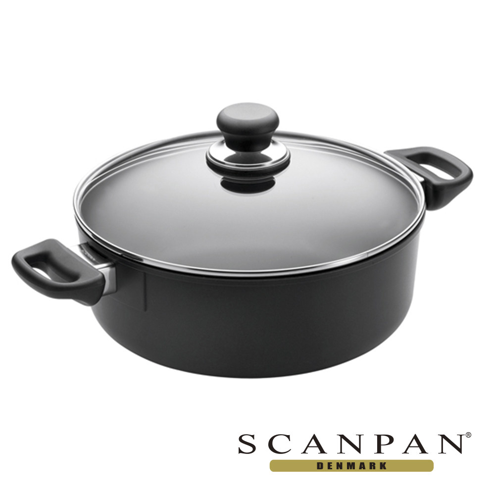【丹麦 SCANPAN】经典系列 20CM双耳低身汤锅(含盖)