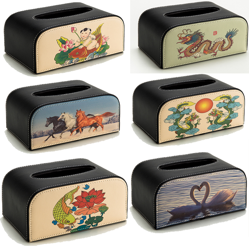 Car Tissue Box Kit Car Paper Towel Box Vehicular Tissue Box Pumping Cardboard Box Creative Seat Style China Wind Pattern-Taobao