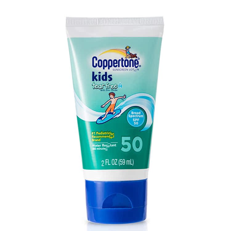 Coppertone水宝宝芦荟精华防晒乳spf50婴儿童用全身温和防水59ml
