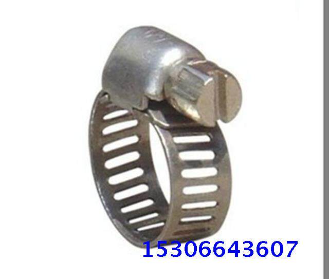 Stainless steel tube card throat hoop galvanized pipe hoop throat stirrup shrink adjustment buckle water pipe hoop windpipe zah head