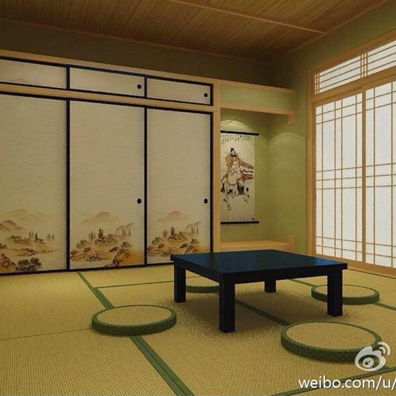 Beijing Daxing Tiangong Courtyard and Wind Cosplay Studio Japanese Tatami Mats in Real Scene Shed