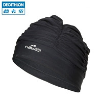 Mũ bơi Decathlon nữ tóc dài thời trang mũ bơi vải mũ bơi lớn NAB k 	mũ bơi dễ thương