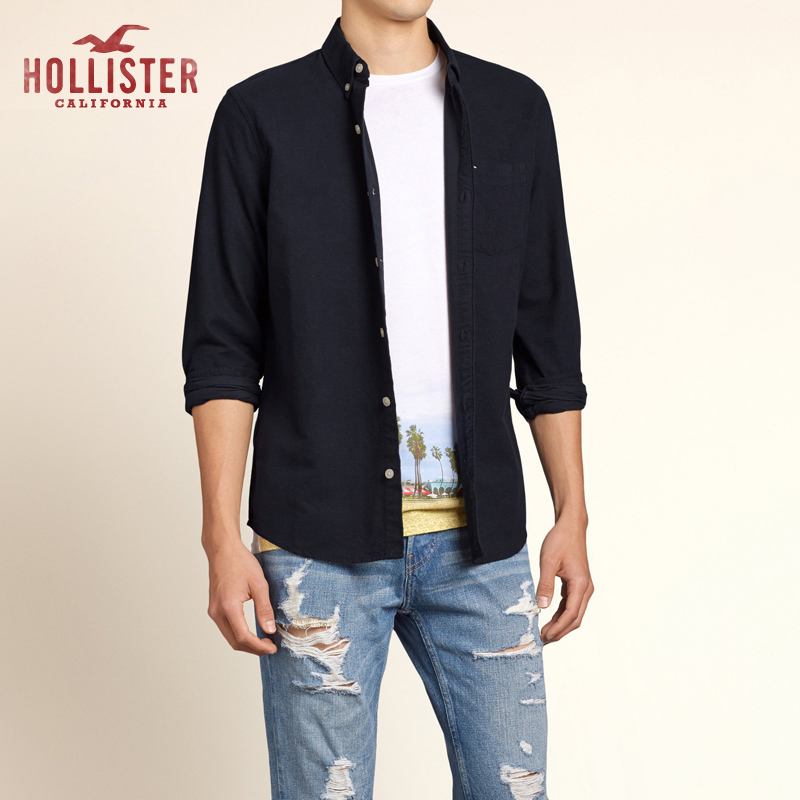 Hollister牛津口袋衬衫 男 94044